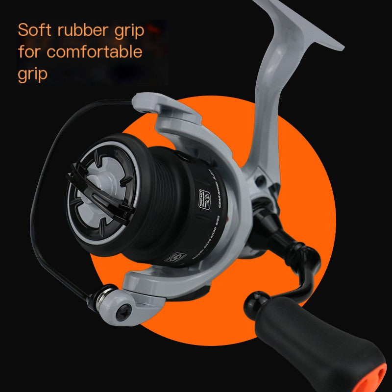 Black Shark All-Metal Spinning Fishing Reel – Smooth Drag for Lure Fishing