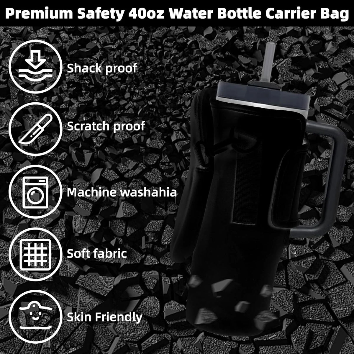 Water Bottle Carrier Bag – Hands-Free Holder for Hiking, Cycling & Outdoors