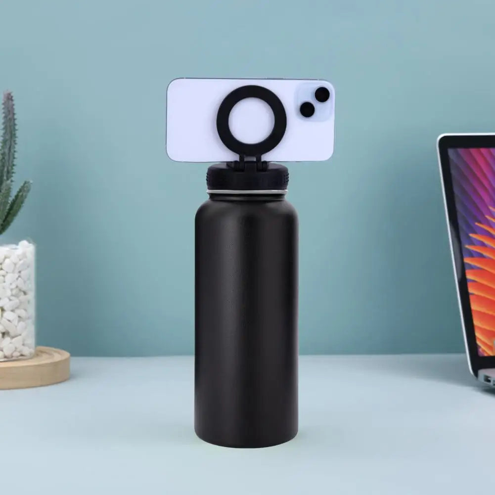 1L Insulated Water Bottle with Magnetic Phone Mount – For Cycling & Hiking