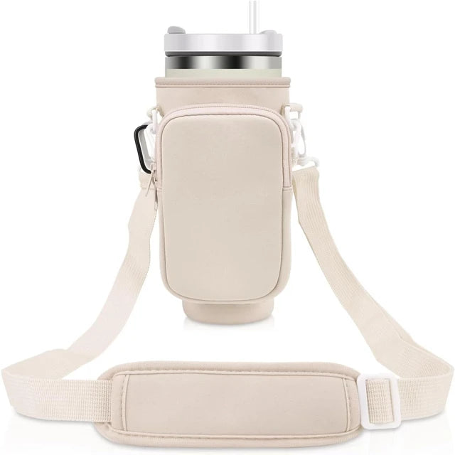 Water Bottle Carrier Bag – Hands-Free Holder for Hiking, Cycling & Outdoors
