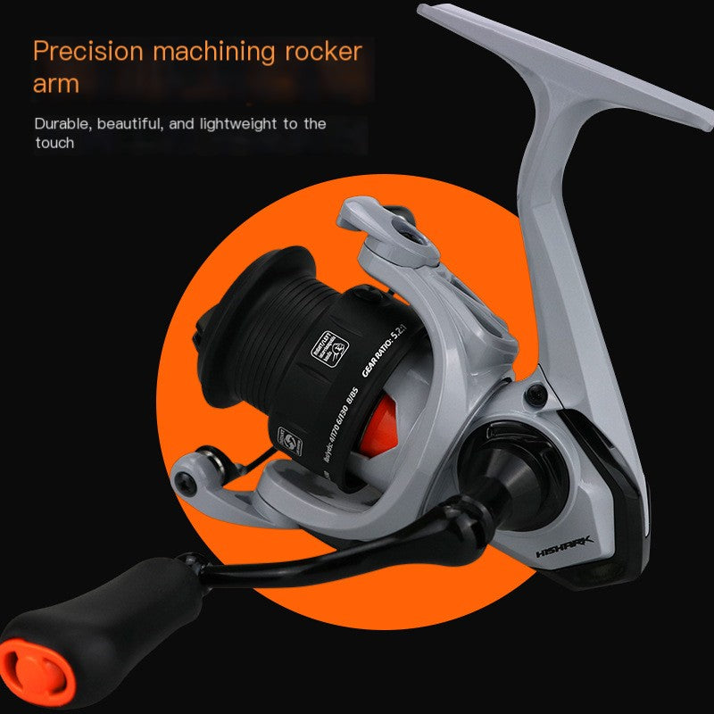 Black Shark All-Metal Spinning Fishing Reel – Smooth Drag for Lure Fishing