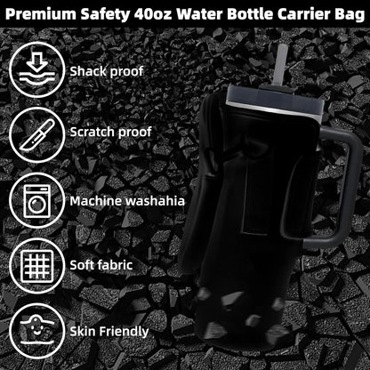 Water Bottle Carrier Bag – Hands-Free Holder for Hiking, Cycling & Outdoors
