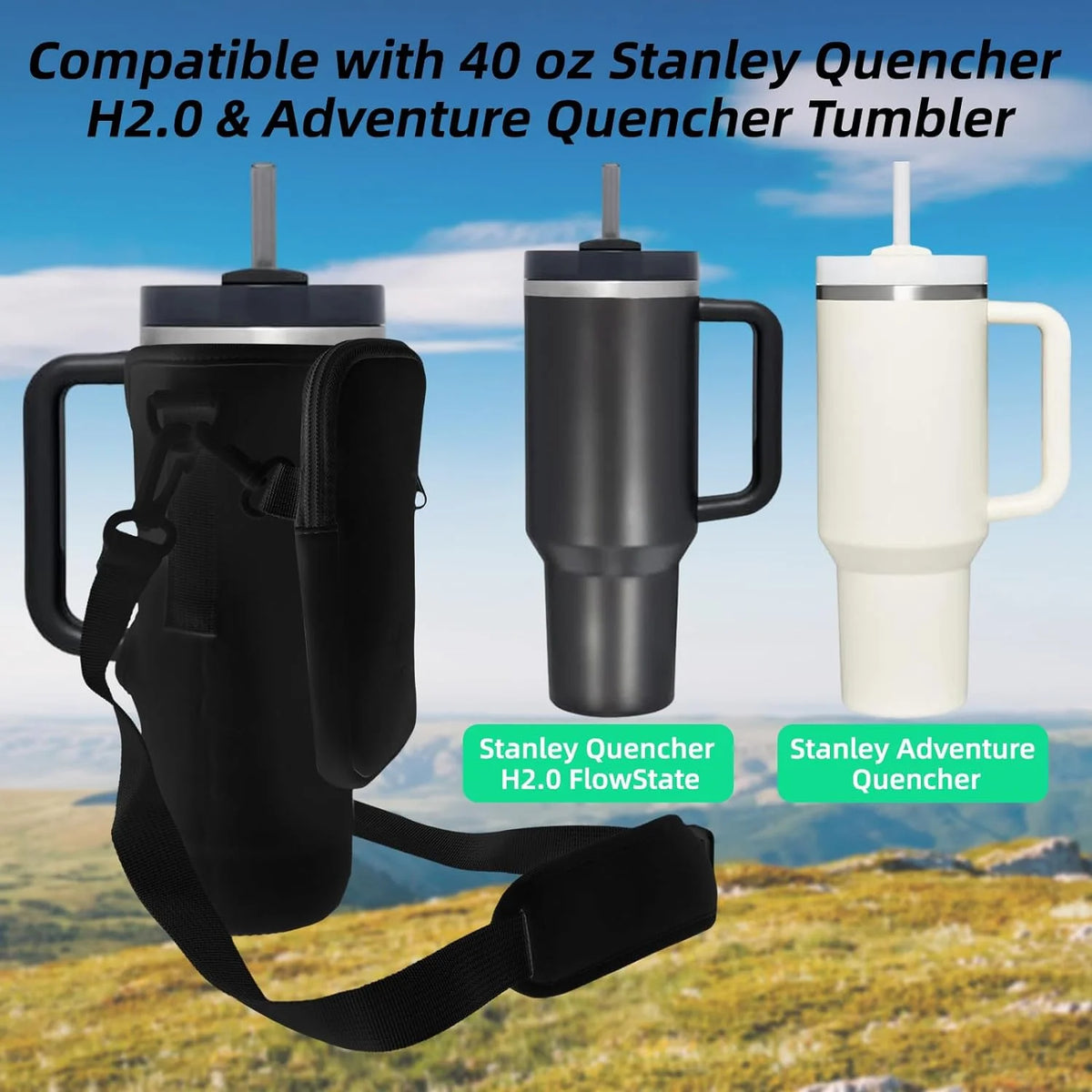 Water Bottle Carrier Bag – Hands-Free Holder for Hiking, Cycling & Outdoors