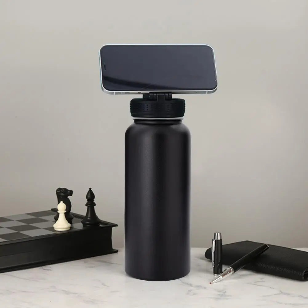 1L Insulated Water Bottle with Magnetic Phone Mount – For Cycling & Hiking