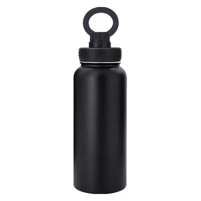1L Insulated Water Bottle with Magnetic Phone Mount – For Cycling & Hiking