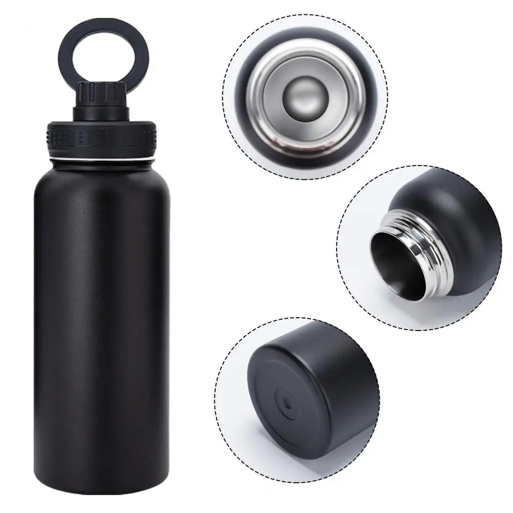 1L Insulated Water Bottle with Magnetic Phone Mount – For Cycling & Hiking