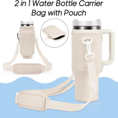 Water Bottle Carrier Bag – Hands-Free Holder for Hiking, Cycling & Outdoors