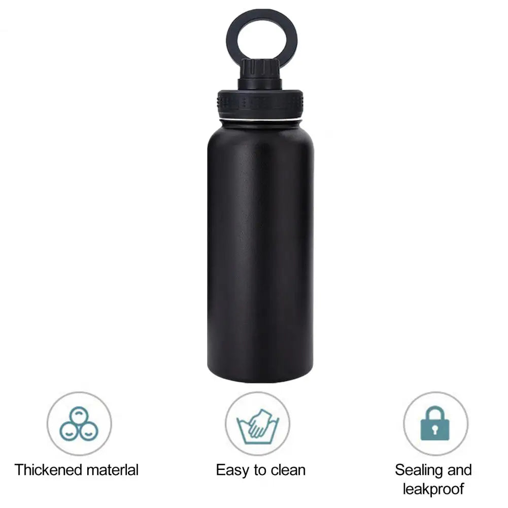 1L Insulated Water Bottle with Magnetic Phone Mount – For Cycling & Hiking
